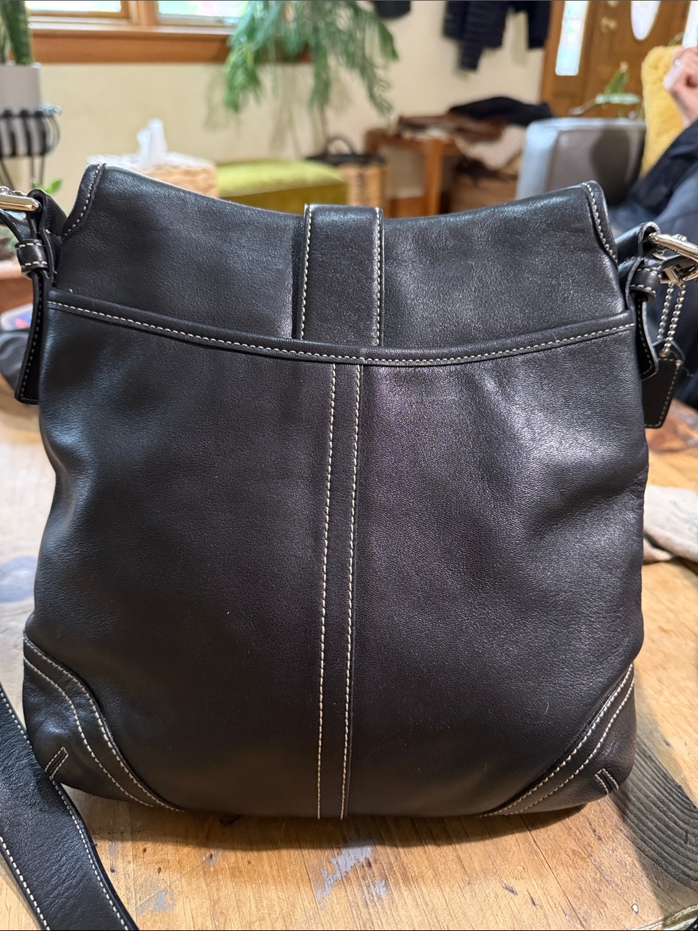 Coach SoHo Flap 9480 Black Leather Crossbody with Buckle Detail - Picture 3 of 14